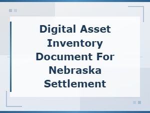 Digital Asset Inventory for Nebraska Settlements